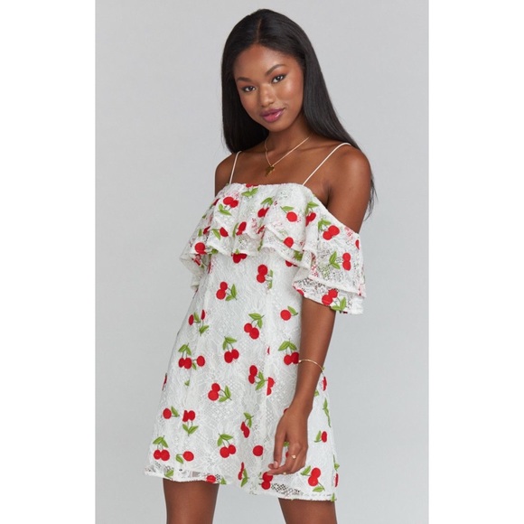 NWT Show Me Your Mumu Ruffle Off Shoulder Dress - Picture 2 of 7